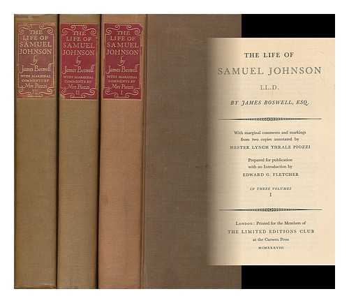 BOSWELL, JAMES (1740-1795) - The life of Samuel Johnson, LL.D.