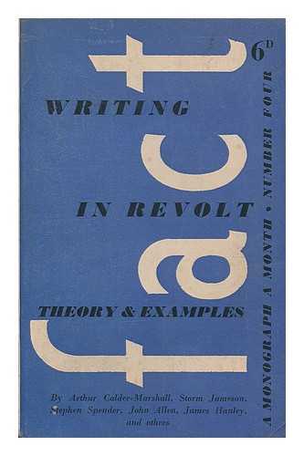 VARIOUS - Writing in Revolt : theory and examples