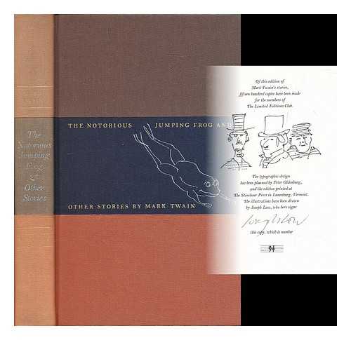 TWAIN, MARK (1835-1910). LOW, JOSEPH (ILLUS.) - The notorious jumping frog & other stories