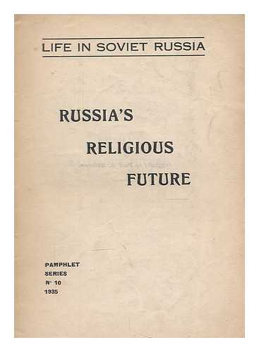 ANDERSON, PAUL B. - Russia's religious future / edited by Paul B. Anderson...et al.