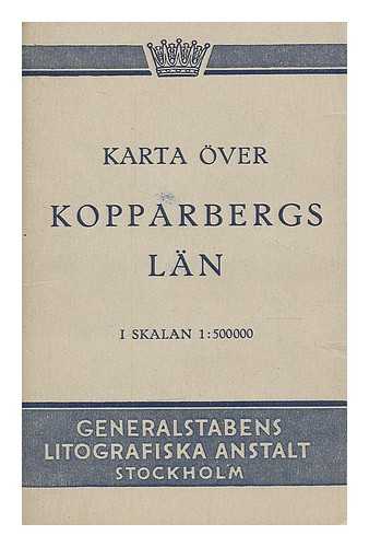 GENERALSTABENS - Karta over Koppabergs lan i skalan 1:500000