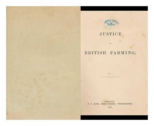 BRITISH FARMING - Justice to British farming