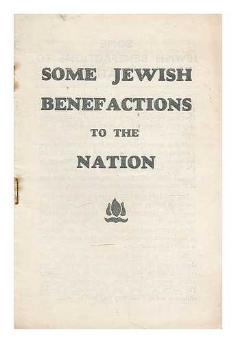 WOBURN PRESS - Some Jewish benefactions to the nation