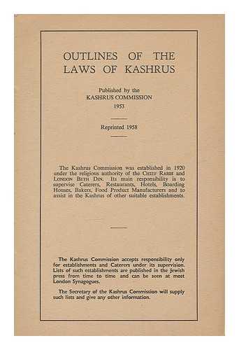 RAPOPORT, DAYAN A. KASHRUS COMMISSION - Outlines of the laws of Kashrus