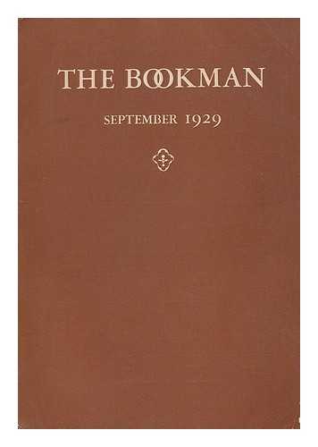 BOOKMAN PUBLISHING COMPANY - The Bookman September 1929. vol. lxx: No. 1