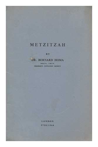 HOMA, BERNARD (1900-) - Metzitzah