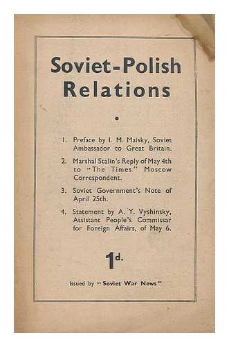 SOVIET WAR NEWS - Soviet Polish relations