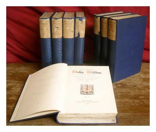 MILTON, JOHN (1608-1674) - The works of John Milton, in verse and prose / printed from the original editions, with a life of the author by the Rev. John Mitford