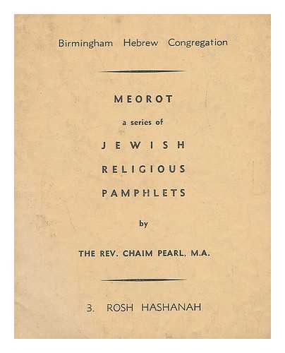PEARL, CHAIM - Meorot a series of Jewish religious pamphlets