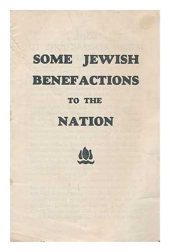 WOBURN PRESS - Some Jewish benefactions to the nation