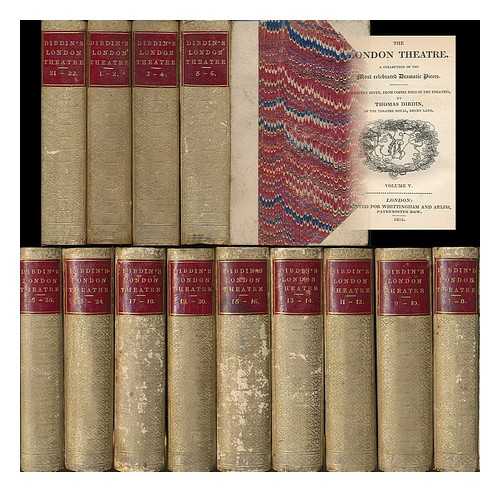 DIBDIN, THOMAS (1771-1841) - The London theatre : a collection of the most celebrated dramatic pieces / correctly given, from copies used in the theatre by Thomas Dibdin [complete 26 volumes bound in 13]
