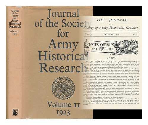 Society for Army Historical Research. - Journal of the Society for Army Historical Research. Volume II: 1923