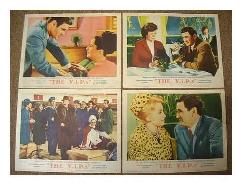 BURTON, RICHARD. TAYLOR, ELIZABETH. WELLES, ORSON - The V.I.P.s : 4 original lobby cards [1963 film starring Elizabeth Taylor, Richard Burton and Orson Welles]