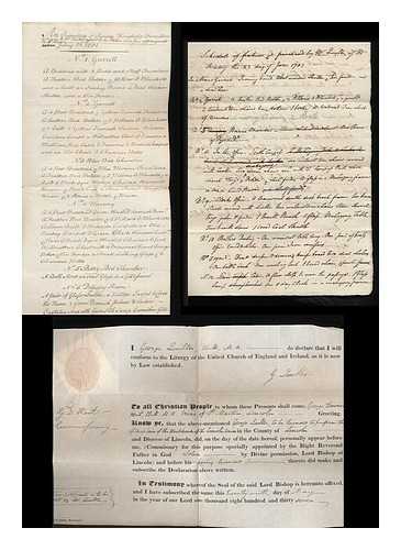 QUILTER FAMILY, KENT - Quilter Family archive : collection of original documents, 1702-1848