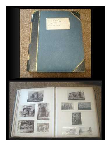 UNKNOWN PHOTOGRAPHER - Italy & the Bahamas : Late 19th century scrapbook/album of engravings, photographs and postcards