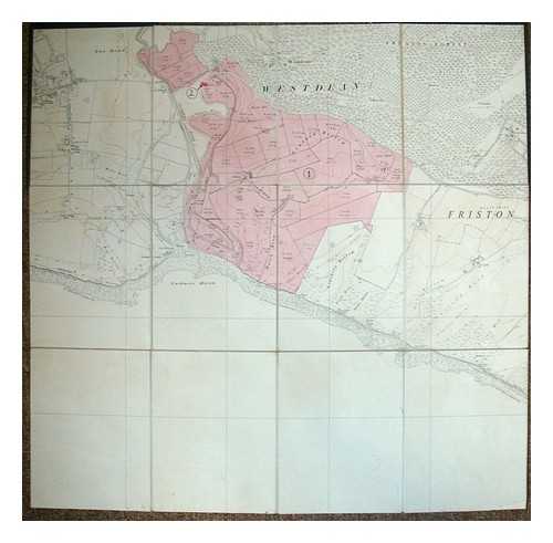 EXCEAT ESTATE - Exceat Estate [folding map showing the extents of Exceat Esate and surrounding areas of East Sussex, England.