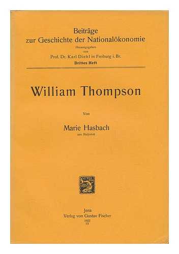 HASBACH, MARIE - William Thompson, Von Marie Hasbach