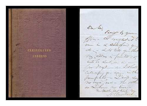 CLEAVELAND, NEHEMIAH (1796-1877) - An address delivered at Topsfield in Massachusetts, August 28, 1850 : the two hundredth anniversary of the incorporation of the town