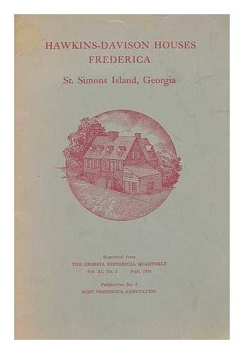 DAVIS CATE, MARGARET; HERRON FAIRBANKS,  CHARLES - Hawkins-Davison houses, Frederica, St. Simons Island, Georgia