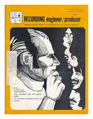 GALLAY, MARTIN [EDITOR/PUBLISHER] - Recording Engineer/Producer Magazine : January/February 1971, volume 2 no. 1 [George Martin interview]