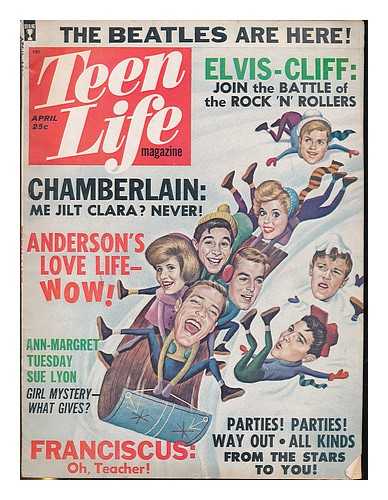 LITTLE , BESSIE [ED.] / DICK CLARK [HON. ED.] - Teen Life : April 1964 Vol. 3 No. 2 [Elvis Presley, Cliff Richard, The Beatles, Jerry Lewis and more]