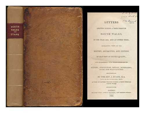 BARBER, JOHN THOMAS (1774-1841) - A tour throughout South Wales and Monmouthshire : comprehending a general survey of the picturesque scenery, remains of antiquity, historical events, peculiar manners and commercial situations...