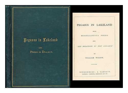 WILSON, WILLIAM - Pegasus in Lakeland : with miscellaneous poems and 'ald nooations ev new consairs'