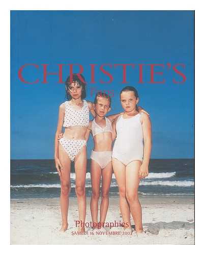 CHRISTIE'S, PARIS - Christie's Paris : Photographies. Samedi 16 Novembre 2002. [Christie's auction catalogue]