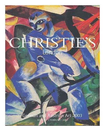 CHRISTIE'S, LONDON - German and Austrian Art 2003 : Monday 3 February 2003. [Christie's auction catalogue]