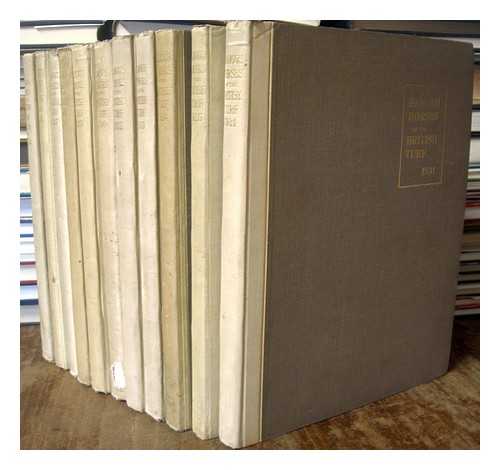 COATEN, ARTHUR W. (1872-1939) - Famous horses of the British turf 1919-1933 - Complete in 11 volumes