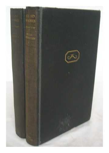 ROTHENSTEIN, WILLIAM SIR (1872-1945) - Men and memories : recollections, 1872-1922 / William Rothenstein. [complete in 2 volumes]