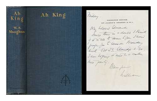 MAUGHAM, WILLIAM SOMERSET (1874-1965) - Ah King : six stories / W. S. Maugham