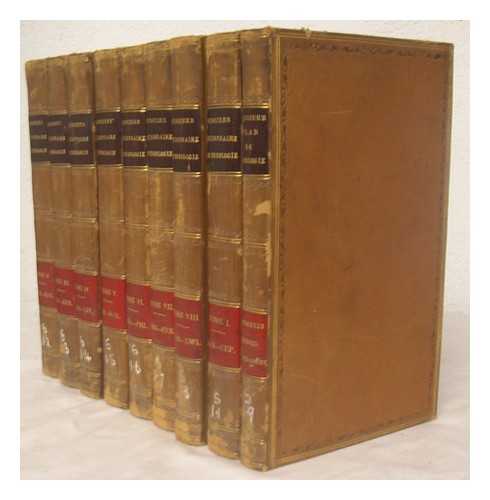 BERGIER, NICOLAS SYLVESTRE - Dictionnaire de theologie. Second edition, revue, corrigee avec le plus grand soin et enrichie de plusieurs nouveaux articles de M. Bergier lui meme - Complete in 9 Volumes including the supplementary volume