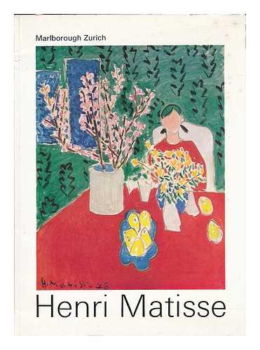 MATISSE, HENRI, 1869-1954 - Henri Matisse : zwanzig auserlesene Werke : Eroffnungsausstellung = Henri Matisse : twenty important paintings : inaugural exhibition.