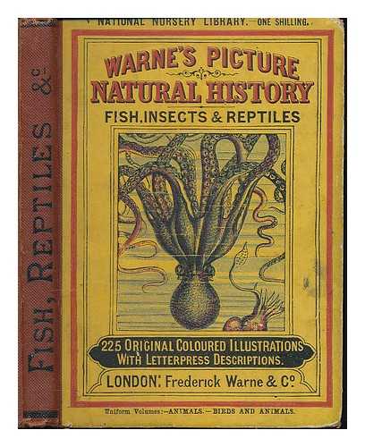 WARNER, FREDERICK [PUBLISHER] - Warne's picture natural history : fish, insects, and reptiles