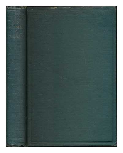 MURRY, JOHN MIDDLETON (1889-1957) - Things to come : essays / John Middleton Murry