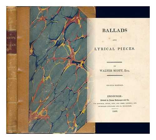 SCOTT, WALTER (1771-1832) - Ballads and lyrical pieces. By Walter Scott, Esq.