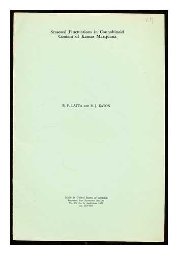 LATTA, R. P. EATON, B. J. - Seasonal Fluctuations in Cannabinoid content of Kansas Marijuana