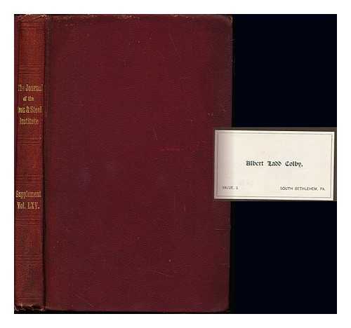 BREUIL, PIERRE - Relations between the effects of stresses slowly applied : and of stresses suddenly applied in the case of iron and steel comparative tests with notched and plain bars by Pierre Breuil