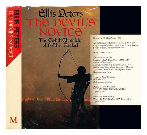 PETERS, ELLIS (1913-1995) - The devil's novice : the eighth chronicle of Brother Cadfael
