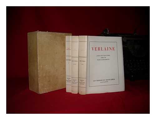 VERLAINE, PAUL (1844-1896) - Oeuvres Potiques. Complete in three volumes