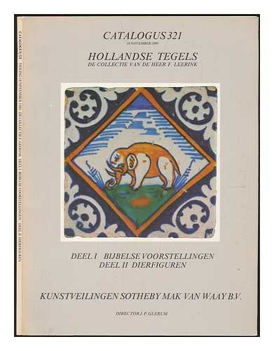 SOTHEBY MAK VAN WAAY B.V. - Dutch titles from the Leerink collection / Hollandse tegels, afkomstig uit de collectie van de Heer F. Leerink. 1980 Nov. 18