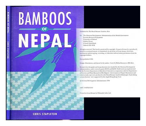 STAPLETON, CHRIS MARK ADRIAN (1957-) - Bamboos of Nepal : an illustrated guide