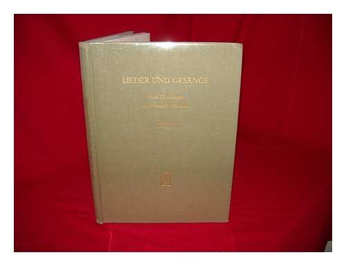 HOLDERLIN, FRIEDRICH (1770-1843). KOMMA, KARL MICHAEL - Lieder und Gesange nach Dichtungen von Friedrich Holderlin / mit Einleitung und Erlauterungen hrsg. von Karl Michael Komma