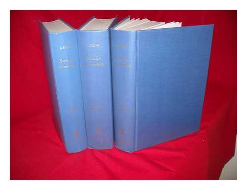 MUELLER VON ASOW, ERICH HERMANN (1892-1964) - Richard Strauss. Thematisches Verzeichnis. <Bandiii nach dem Tode des Verfassers vollendet und herausgegeben von Alfons Ott und Franz Trenner.>