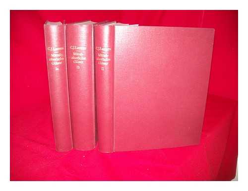 LAMM, CARL JOHAN (1902-1989) - Mittelalterliche Glaser und Steinschnittarbeiten aus dem Nahen Osten / [von] Carl Johan Lamm - Complete in 2 volumes and bound in 3