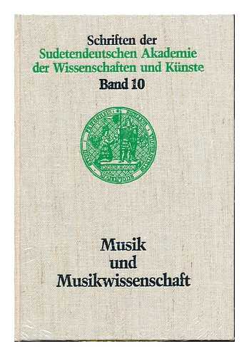 BROMSE, PETER - Musik und Musikwissenschaft