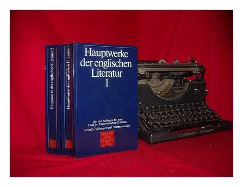 THIES, HENNING - Hauptwerke der englischen Literatur : Einzeldarstellungen und Interpretationen. TWO VOLUMES