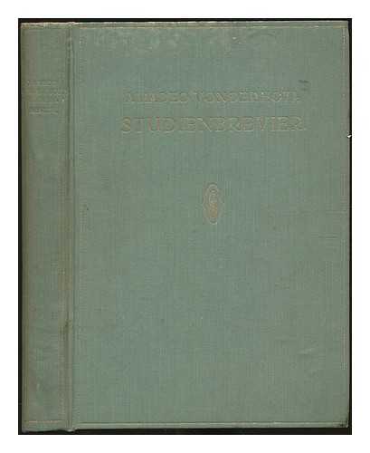 HOYA, AMADEO VON DER - Studienbrevier fur den Musikinstrumentalisten (Streichinstrumentalisten und Pianisten)