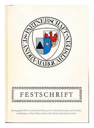 ST. ANDRA-MARQUARTSTEIN PARTNERSCHAFT - Festschrift